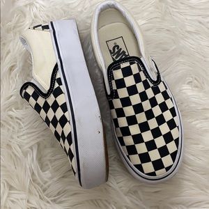 Platform Checkered Vans
